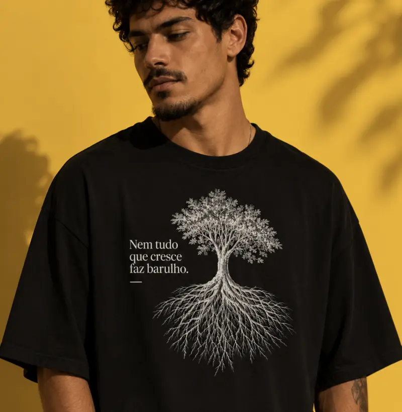 Camiseta Oversized Prioridades Estampada