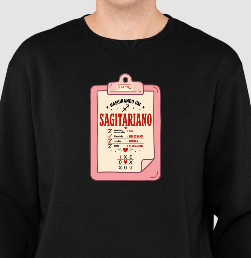 Namorando um (a) sagitariano (a) - Suéter Moletom