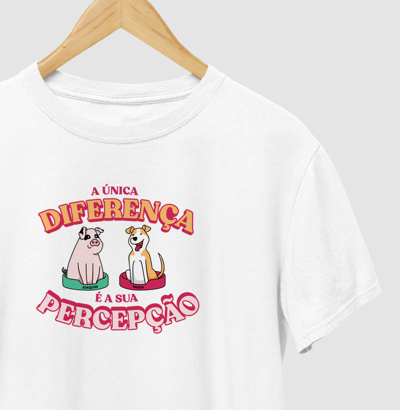 A única diferença é sua percepção