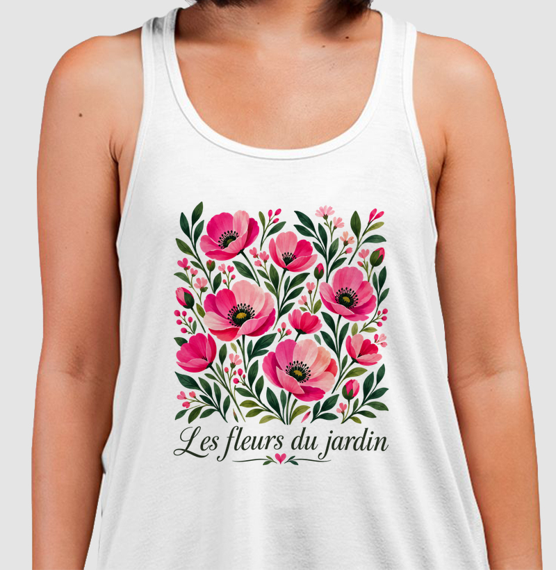 Camiseta Les fleurs du jardin