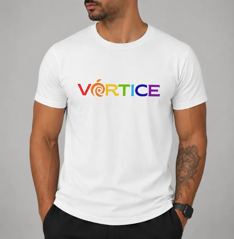 T-shirt - Vórtice Arco-Iris