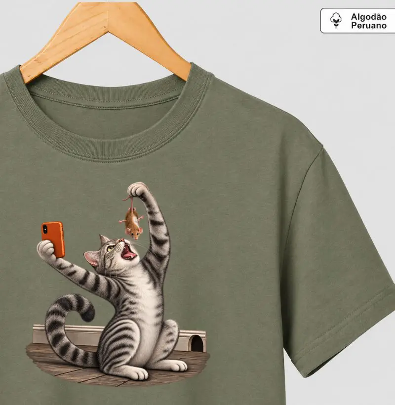 Camiseta antes da primeira mordida