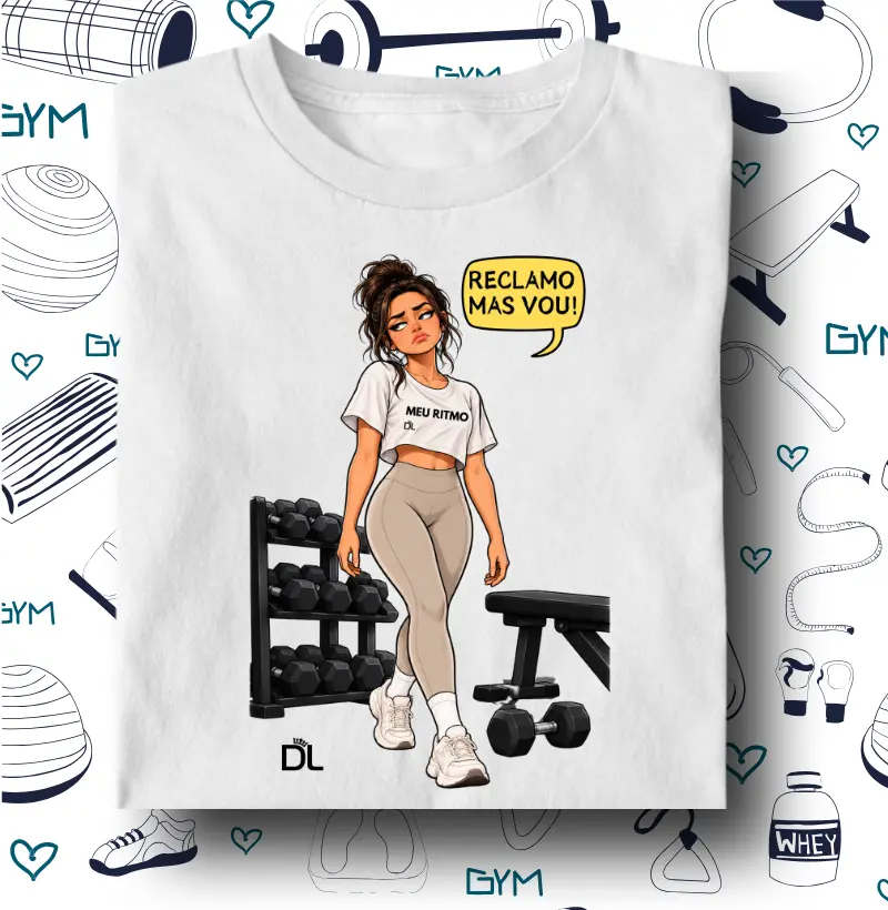 Reclamo mas vou - Camiseta Algodão Peruano