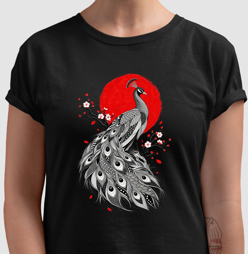 Kujaku — Elegância ao Sol - Camiseta