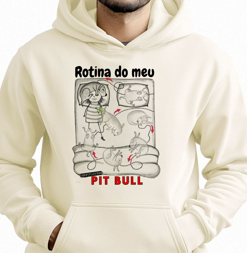 Rotina do meu Pit bull