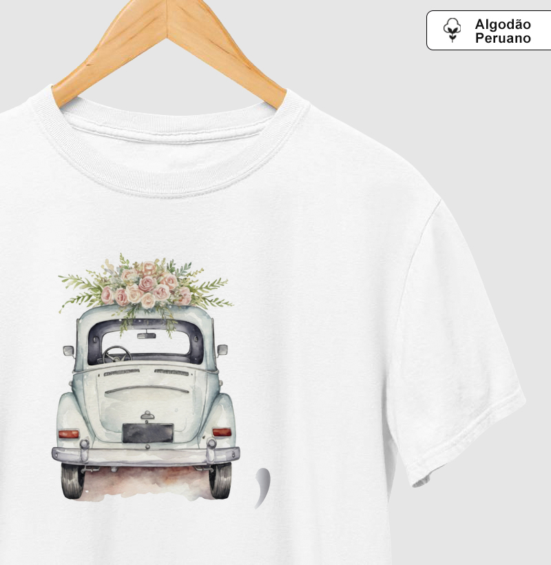 Camiseta A. P. Old car - White