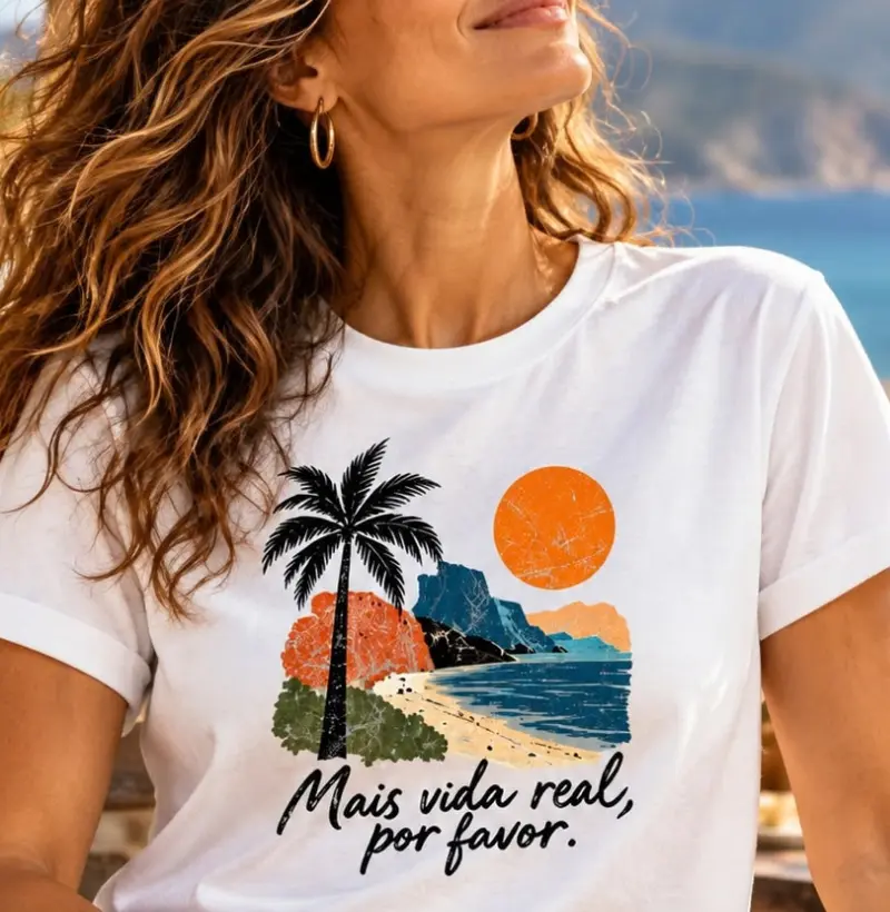 Mais vida real, por favor - Camiseta