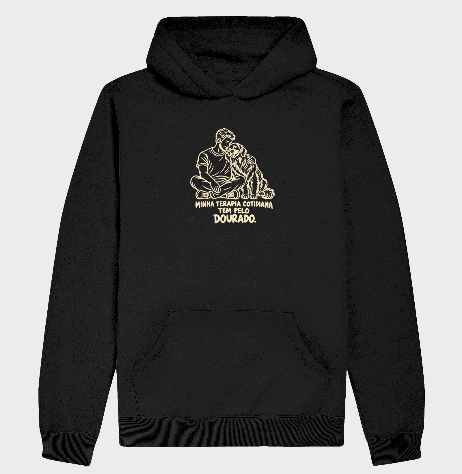 Minha terapia cotidiana tem pelo dourado.