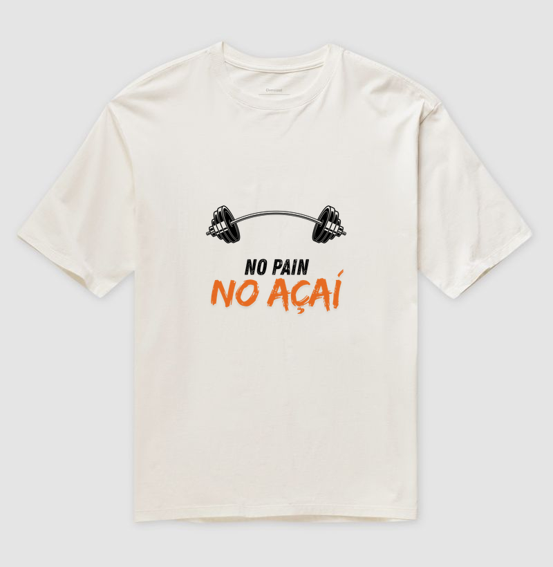 Camiseta No pain no açaí