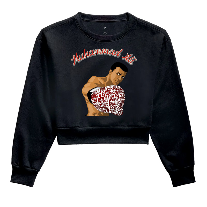 Moletom Cropped Muhammad Ali