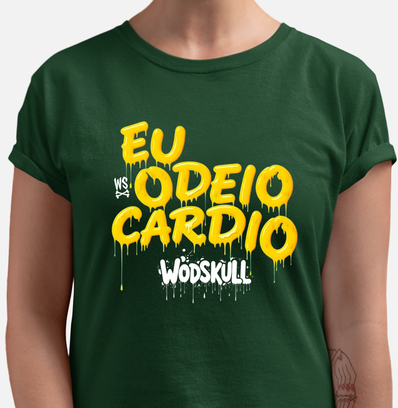 Camiseta Wodskull Eu Odeio Cardio