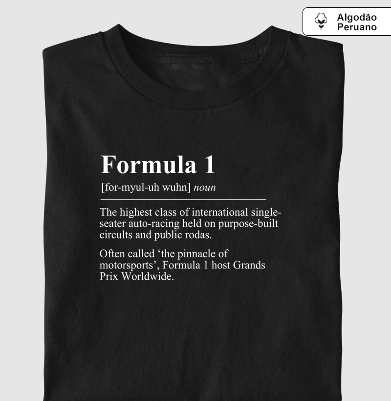 This is Formula 1