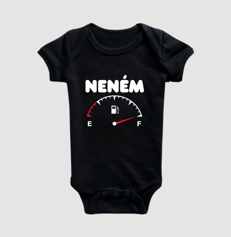 Neném - gasolina (kit pai ou mãe e baby) (body bebê)