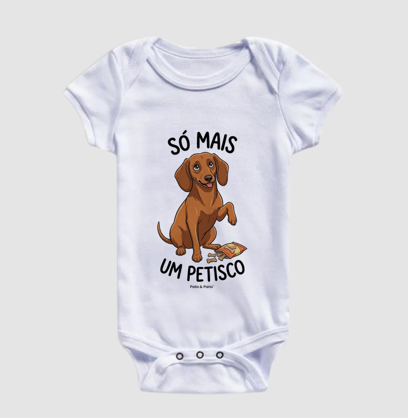 BODY BEBÊ DACHSHUND SALSICHA PETISCO