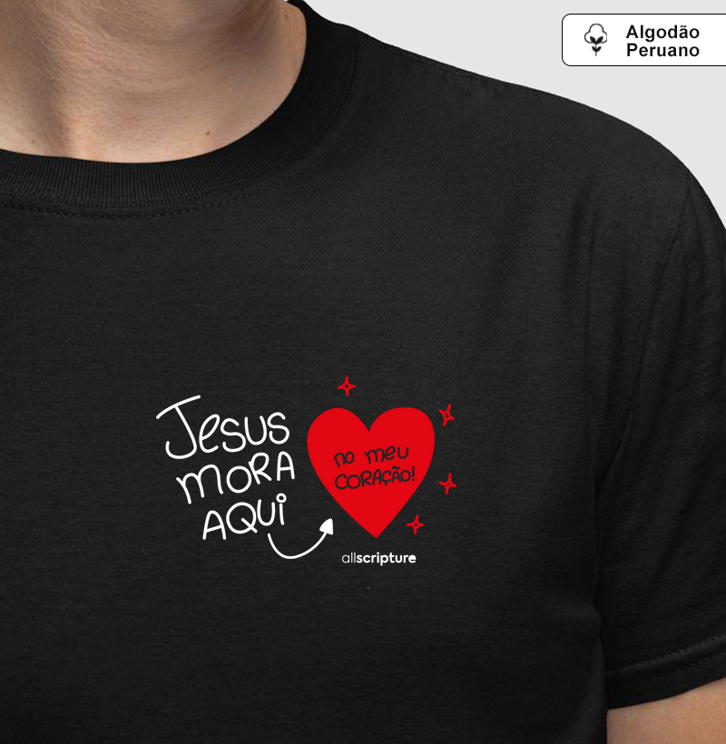 Jesus mora aqui - vermelho