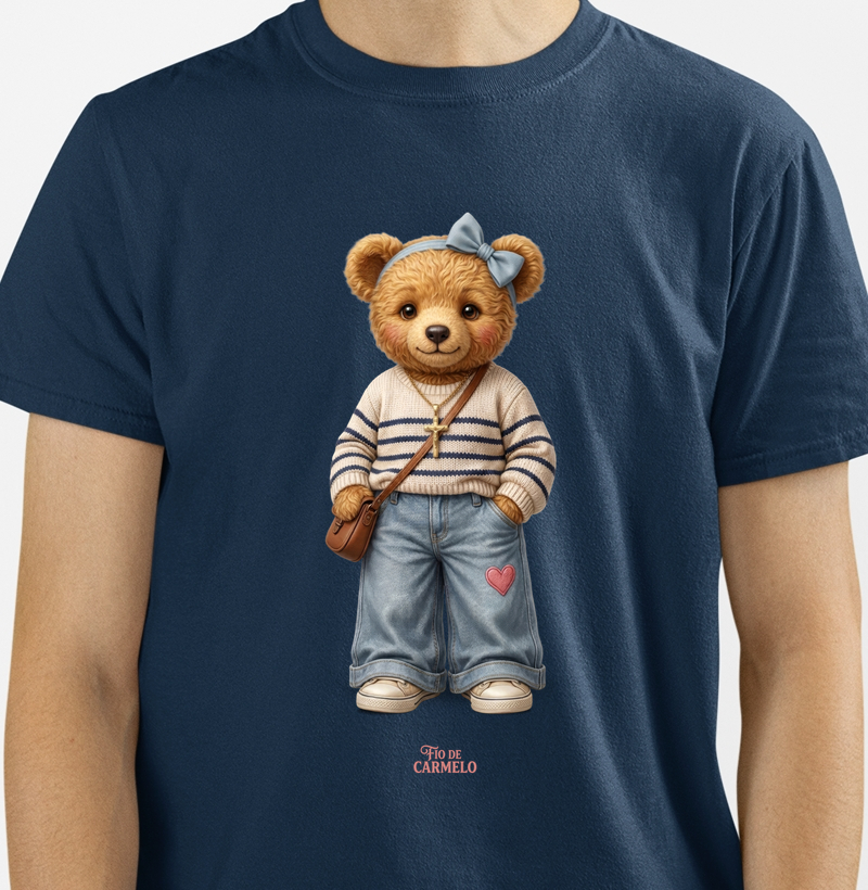 Ursinha de jeans (camiseta)