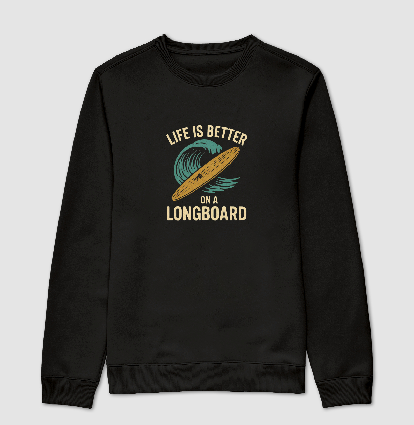 A vida é melhor em um longboard