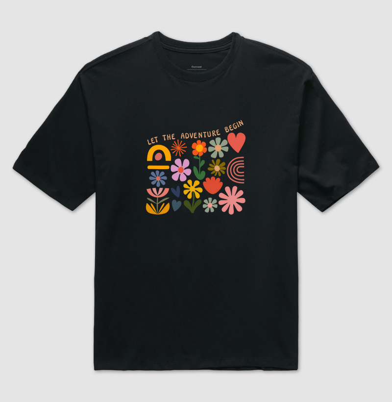 Camiseta Flowers - Oversized