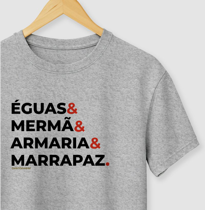 Camiseta Éguas, Mermã, Armaria, Marrapaz