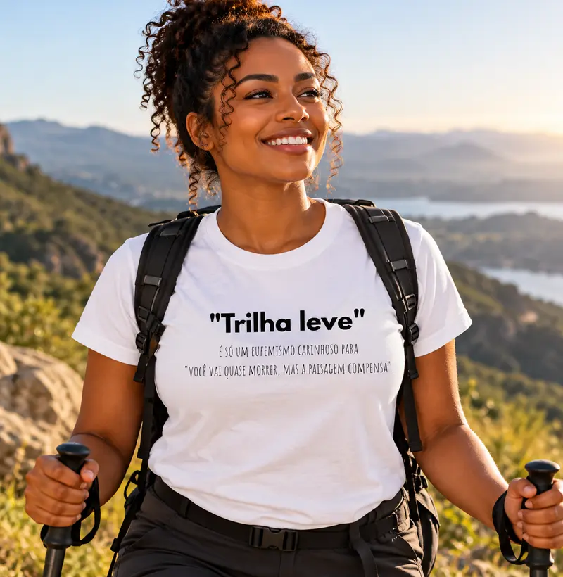 Camiseta Oversized | “Trilha leve” 