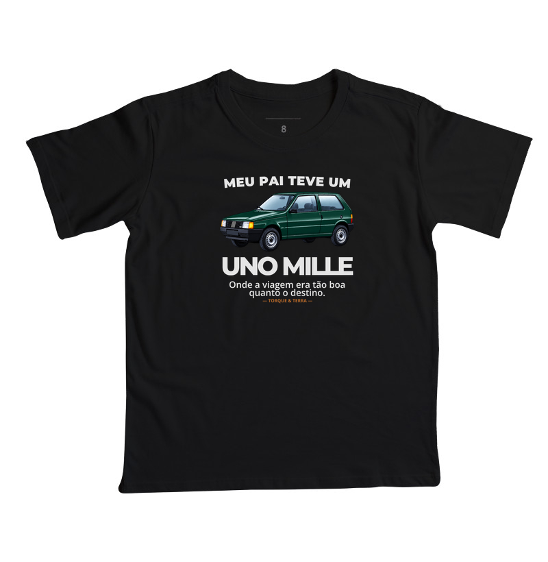 Meu pai teve um  - UNO MILLE - verde - Camiseta Infantil