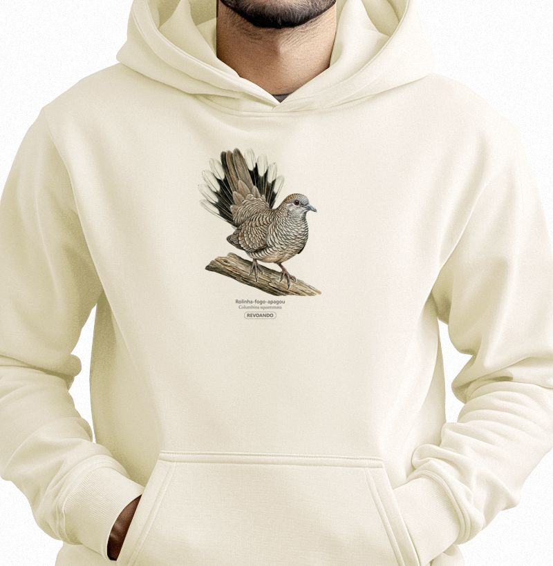 Traços Alados - Rolinha-fogo-apagou - Moletom Hoodie