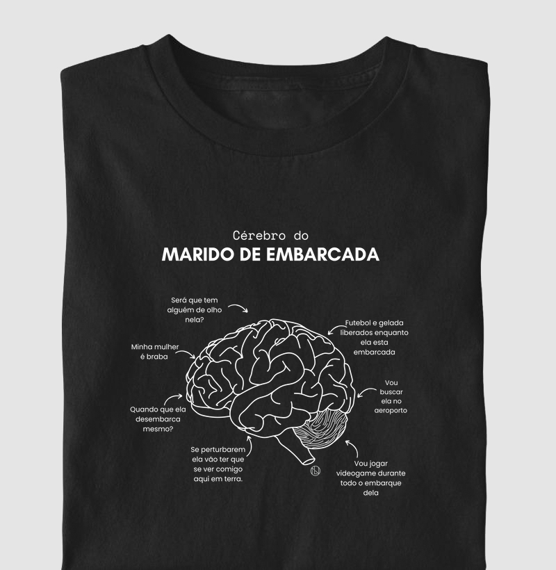 Camiseta Cérebro do Marido da Embarcada