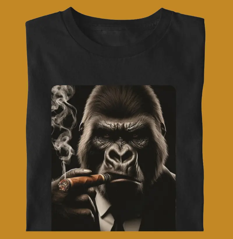 Gorilla Smoking