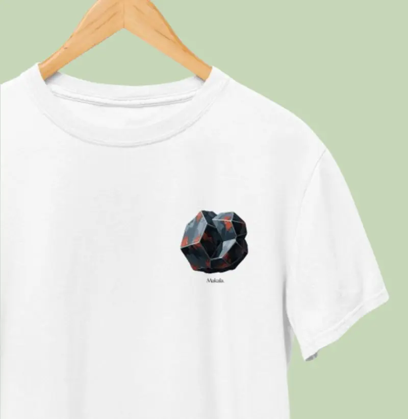 Camiseta Algodão Peruano Gema Bruta - Coleção Elementos