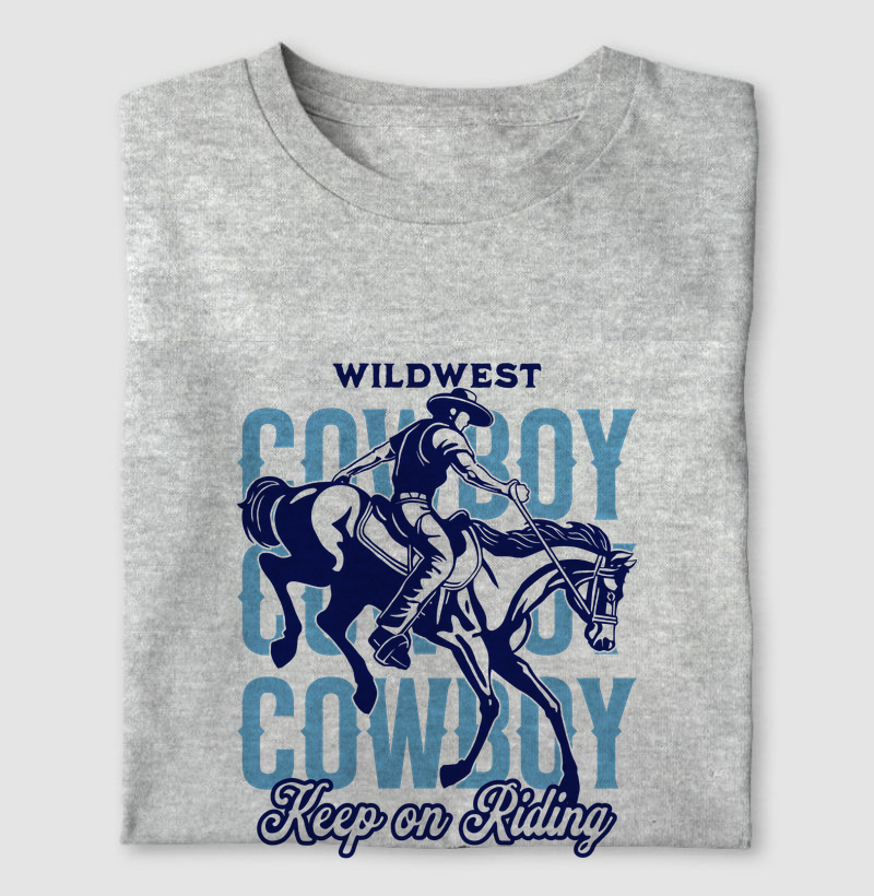 Camiseta Cowboy Wild West - Estilo Country e Rodeio