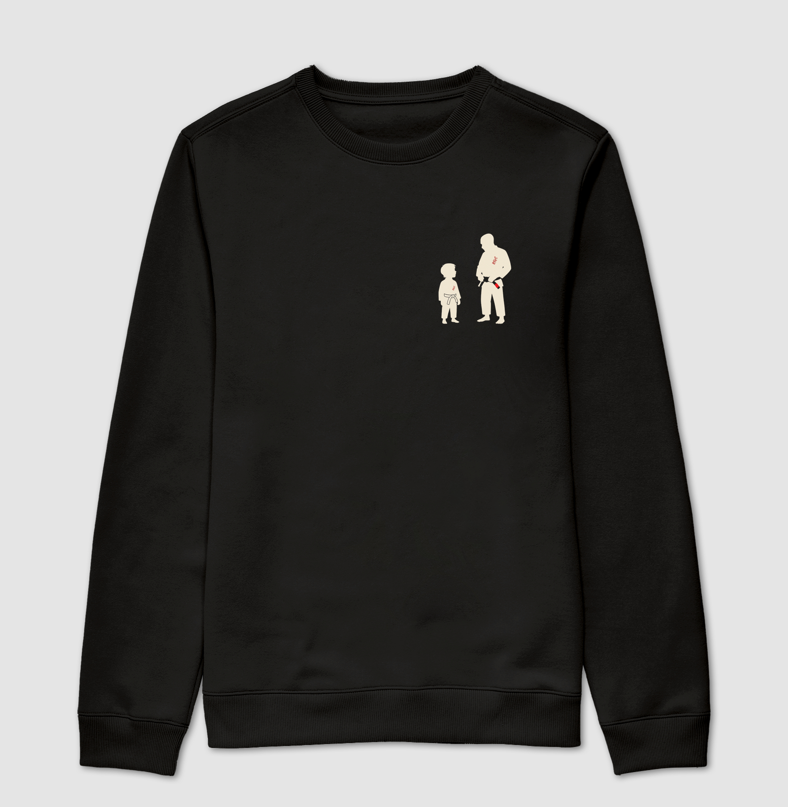 Silhueta Pai e Filho MInimalista