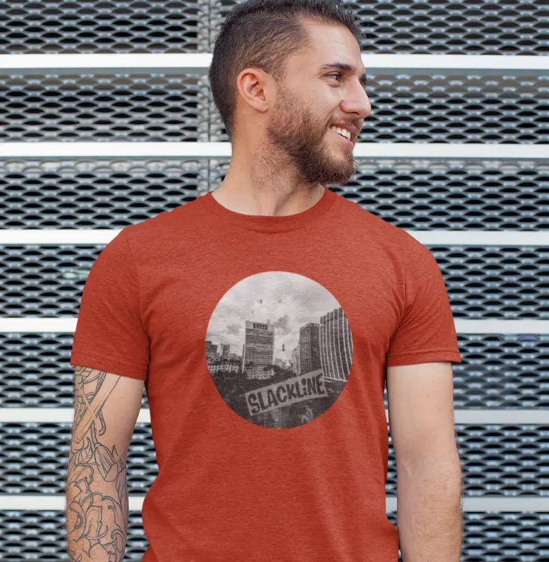Camiseta Masculina SLACKLINE DISCO (1) (Diversas Cores)