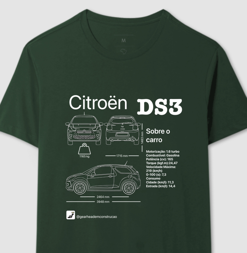 MAIS VENDIDAS - Camiseta - Blueprint Citroen DS3