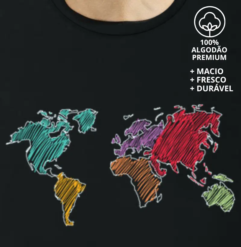Camiseta Continentes