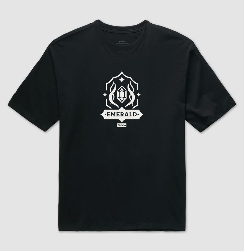 Emerald Ink - Camiseta Oversized