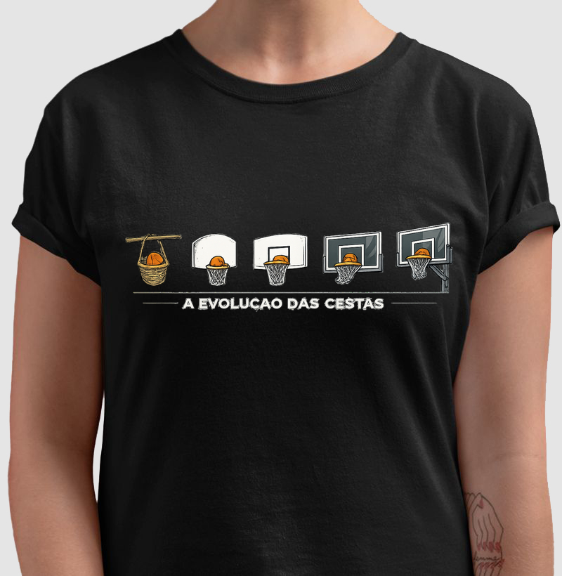 Camiseta A Evolução das Cestas