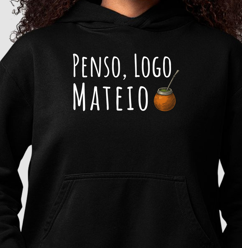 Moletom Penso, logo Mateio (com capuz)