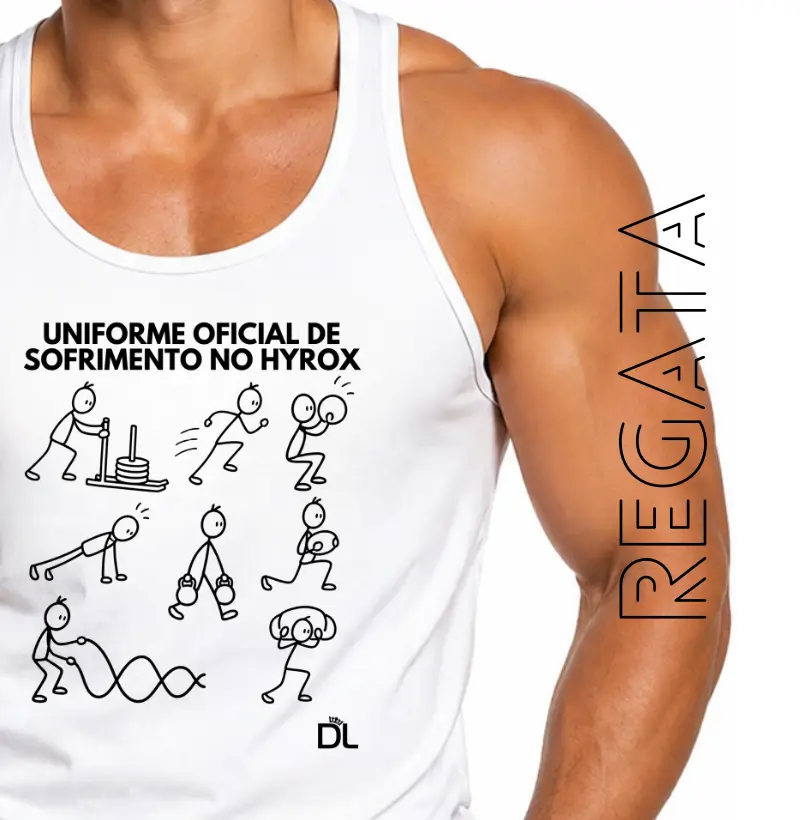 Uniforme Oficial de Sofrimento no Hyrox - Regata
