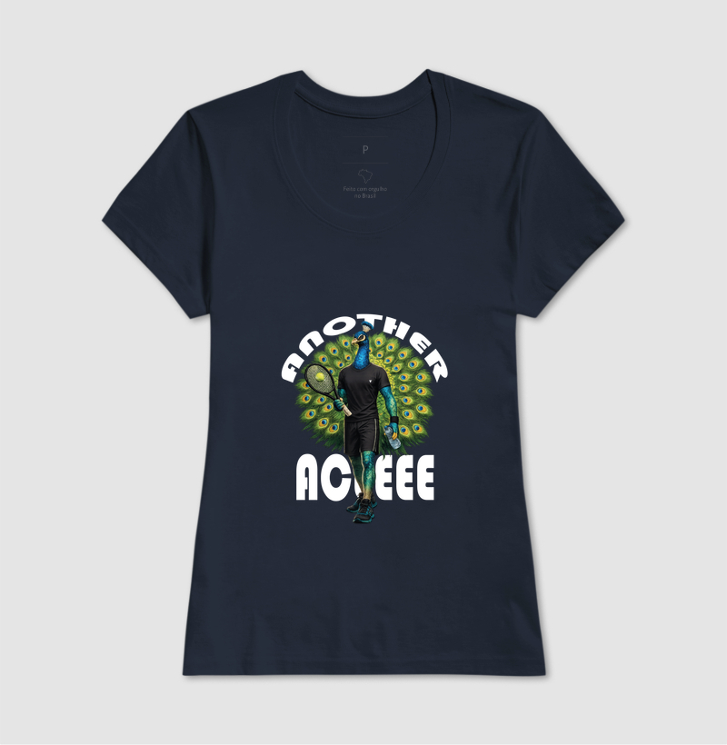 Camiseta Feminina Pavão Tenista - Another Aceeee