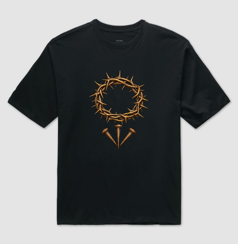 Coroa da Paixão - Camiseta Oversized
