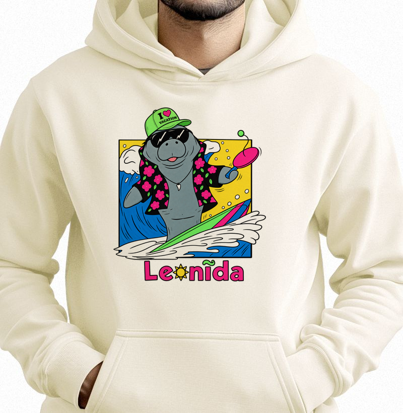 Hoodie Moletom GTA 6 Jason – Leonida Surf com Peixe Boi / Manatee - Hoodie Moletom