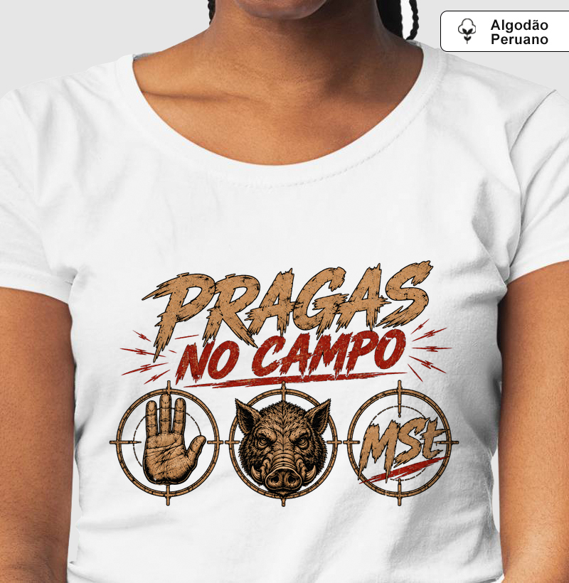 Camiseta Pragas no Campo