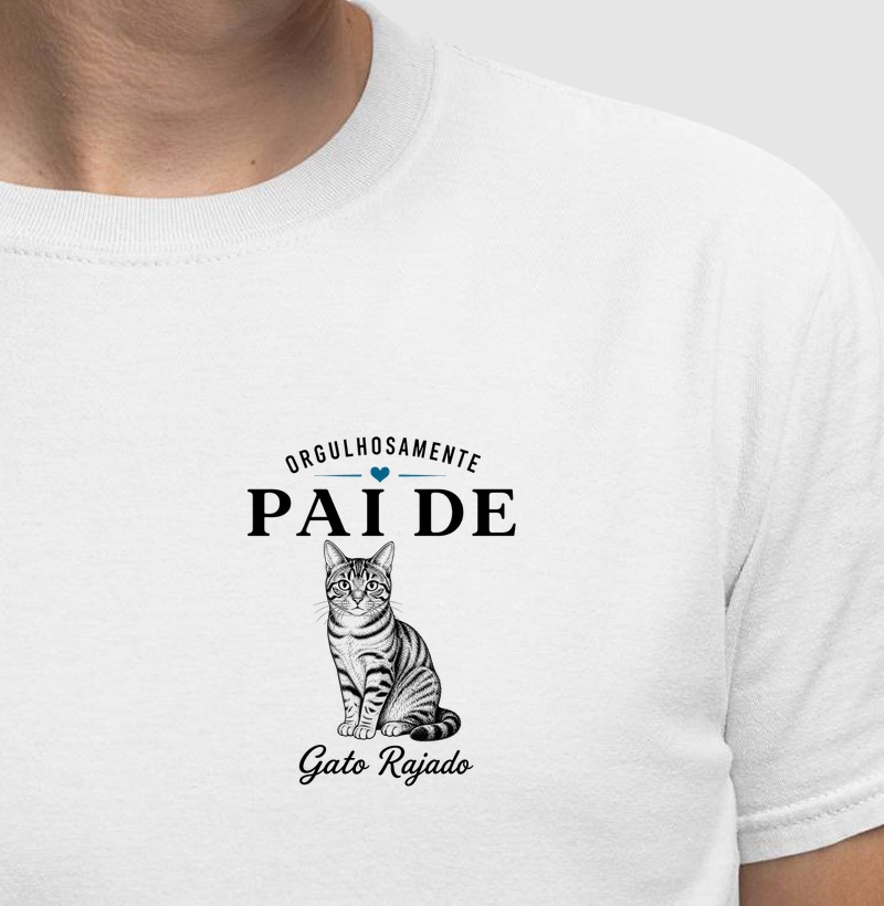 Orgulhosamente Pai de Gato Rajado