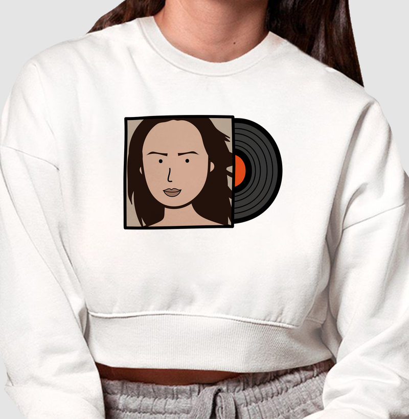 Cropped Moletom Inspiração Sade