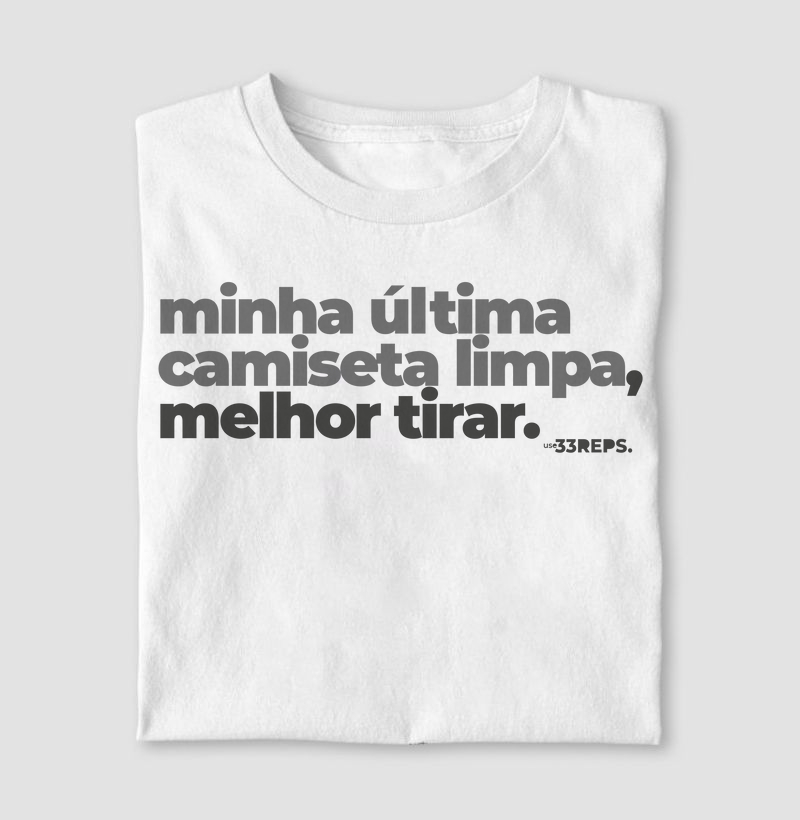 última camiseta limpa II
