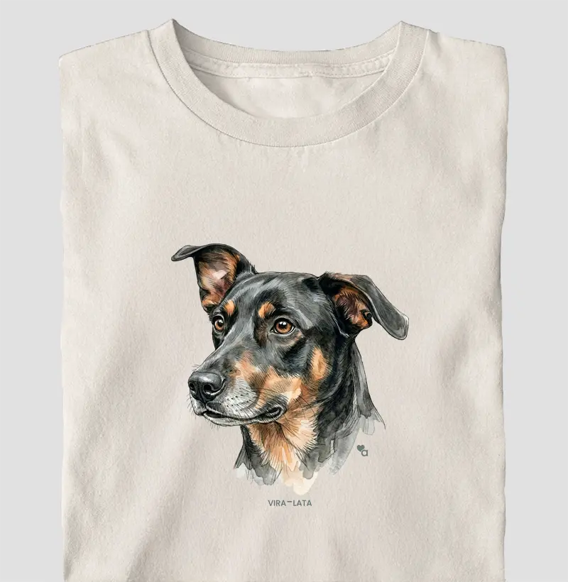 Cães - Vira-Lata Preto e Caramelo - Oversized