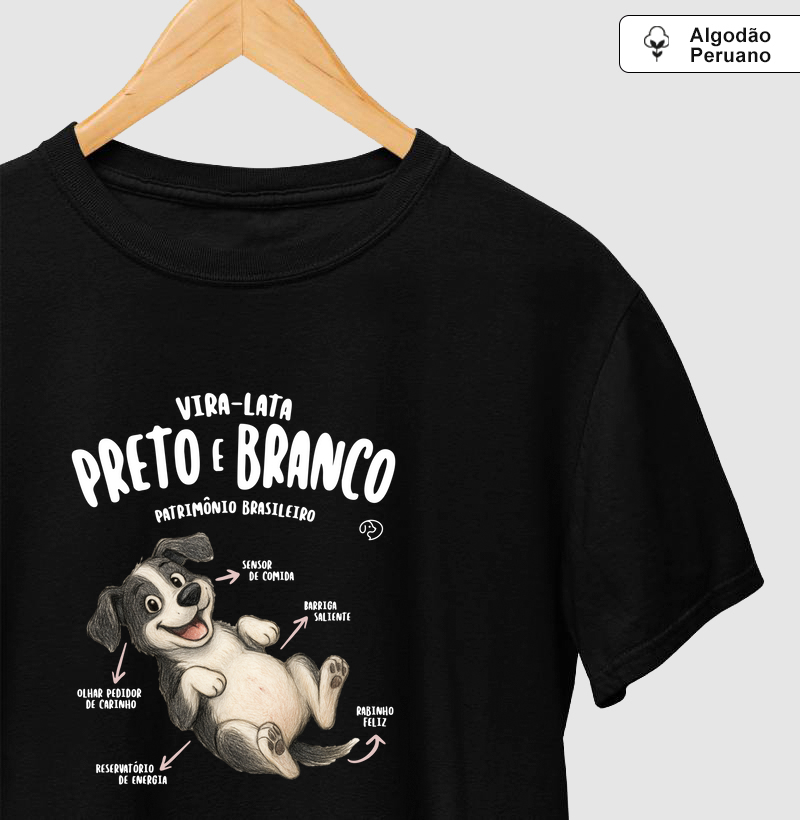 Vira-Lata Preto e Branco Características