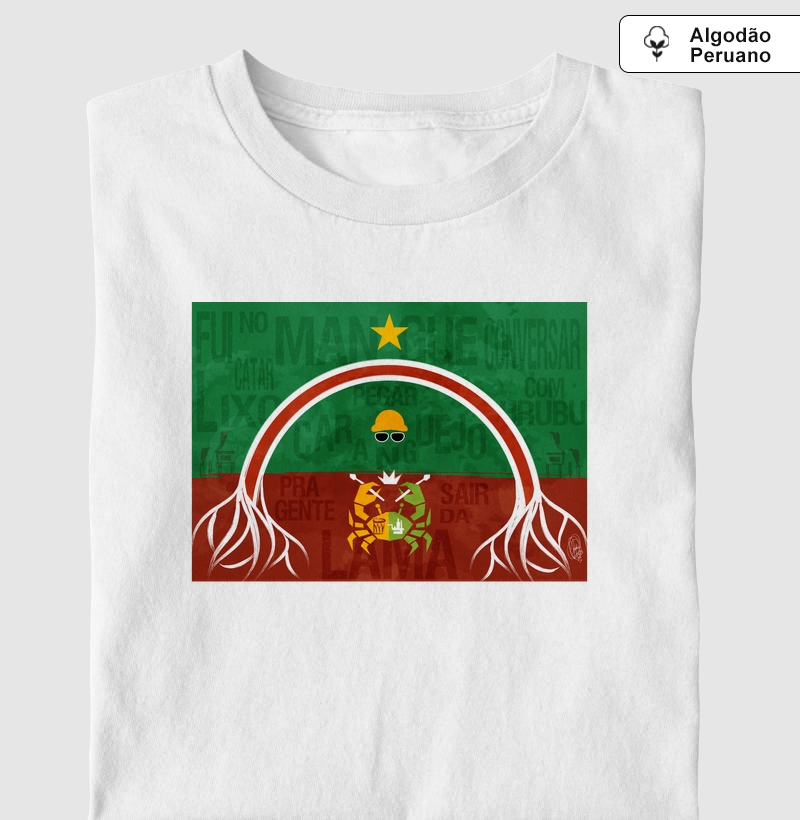 Algodão Peruano - Bandeira Nação do Mangue (por Orádia Porciúncula)