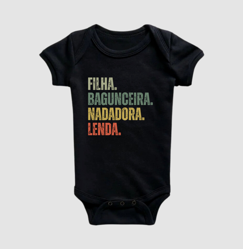 Filha. Bagunceira. Nadadora. Lenda.