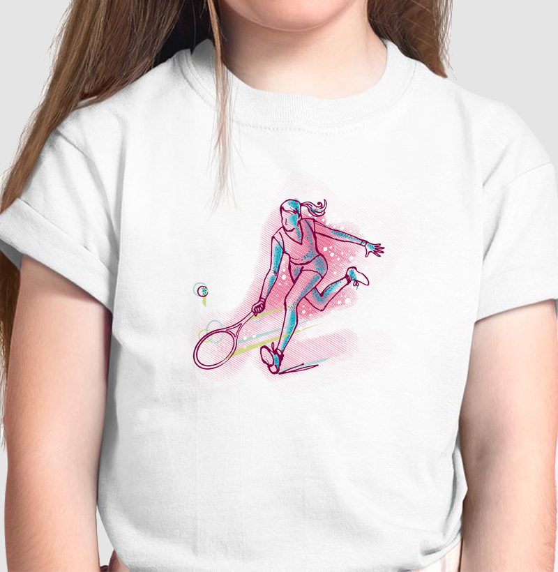 Tenista Rabiscada 3 - Camiseta Infantil